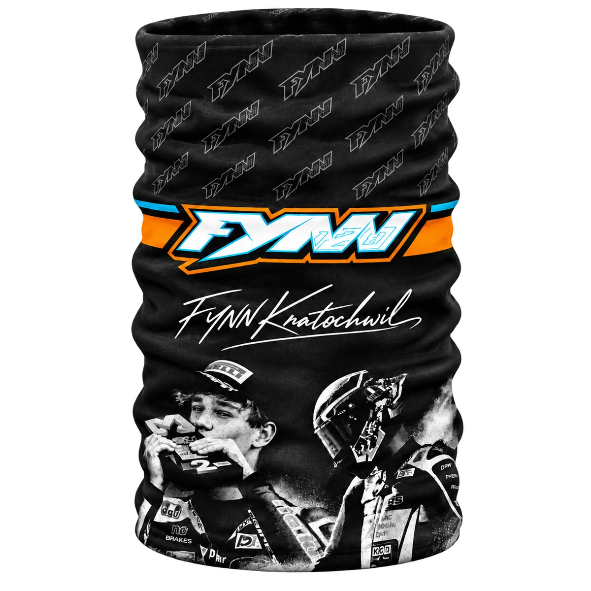 Fynn Kratochwil Schlauchschal mit Racing-Motiv
